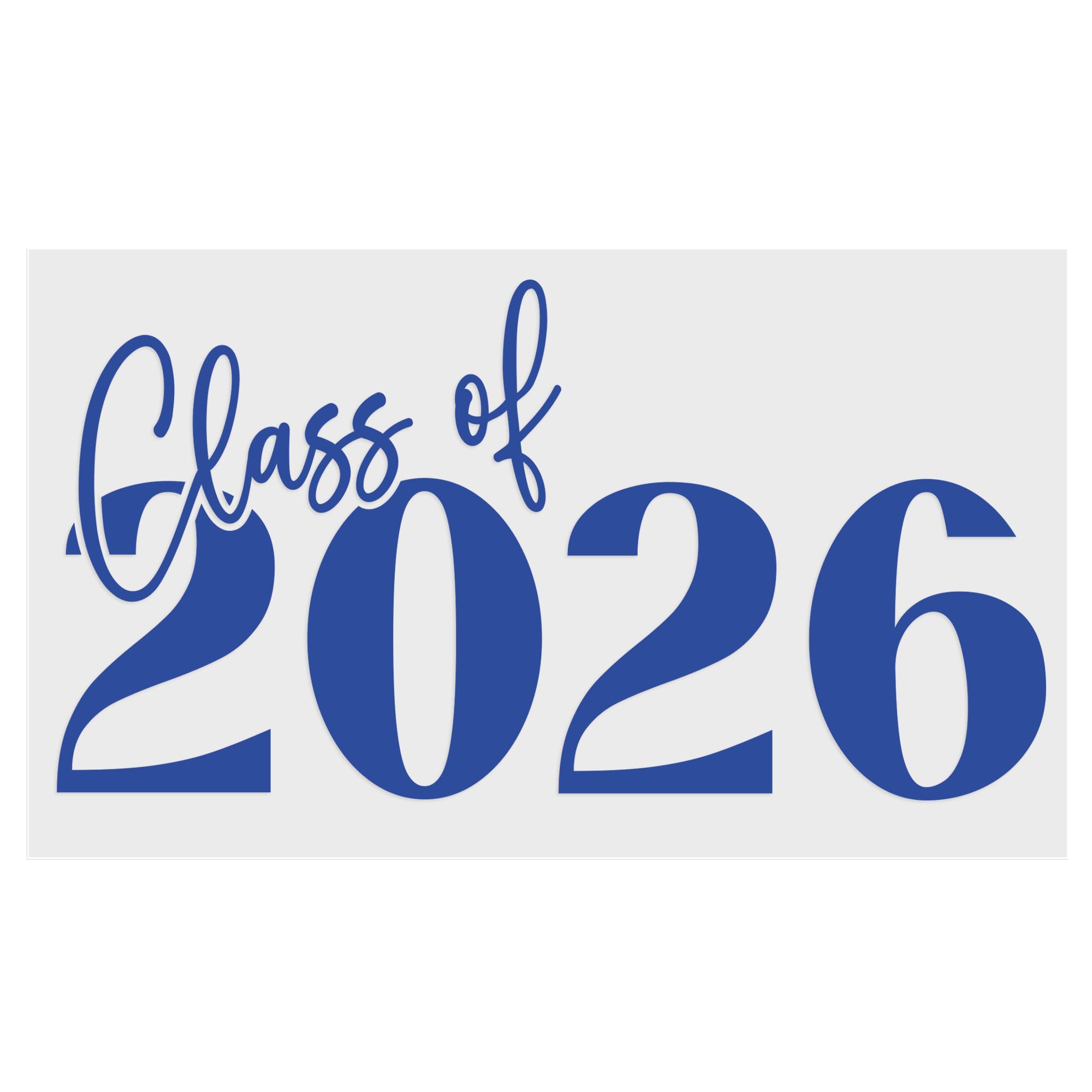 Class of 2026 Iron On Vinyl | Blue School Leavers Shirt Transfer | Primary or Secondary School Leavers HTV Decal | Year 6 or Year 11 DIY Shirt