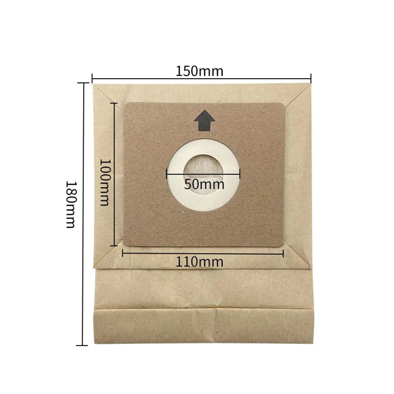 Einweg-Staubbeutel, kompatibel mit Philips Staubsaugern, Kunststoffpapier | Staubbeutel aus Kunststoff-Papierverbund, Universalgröße 11 x 10 cm, for die tägliche Wartung der Reinigungsmaschine(15PCS)