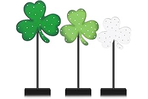 Irish Wood Shamrock Tabletop Decor