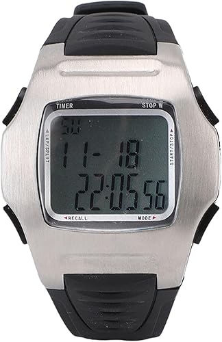 Miniatura 3 de Keenso Reloj de árbitro de fútbol, cronómetro digital de acero inoxidable con temporizador de 1100 segundos y alarma para sincronización de juegos y