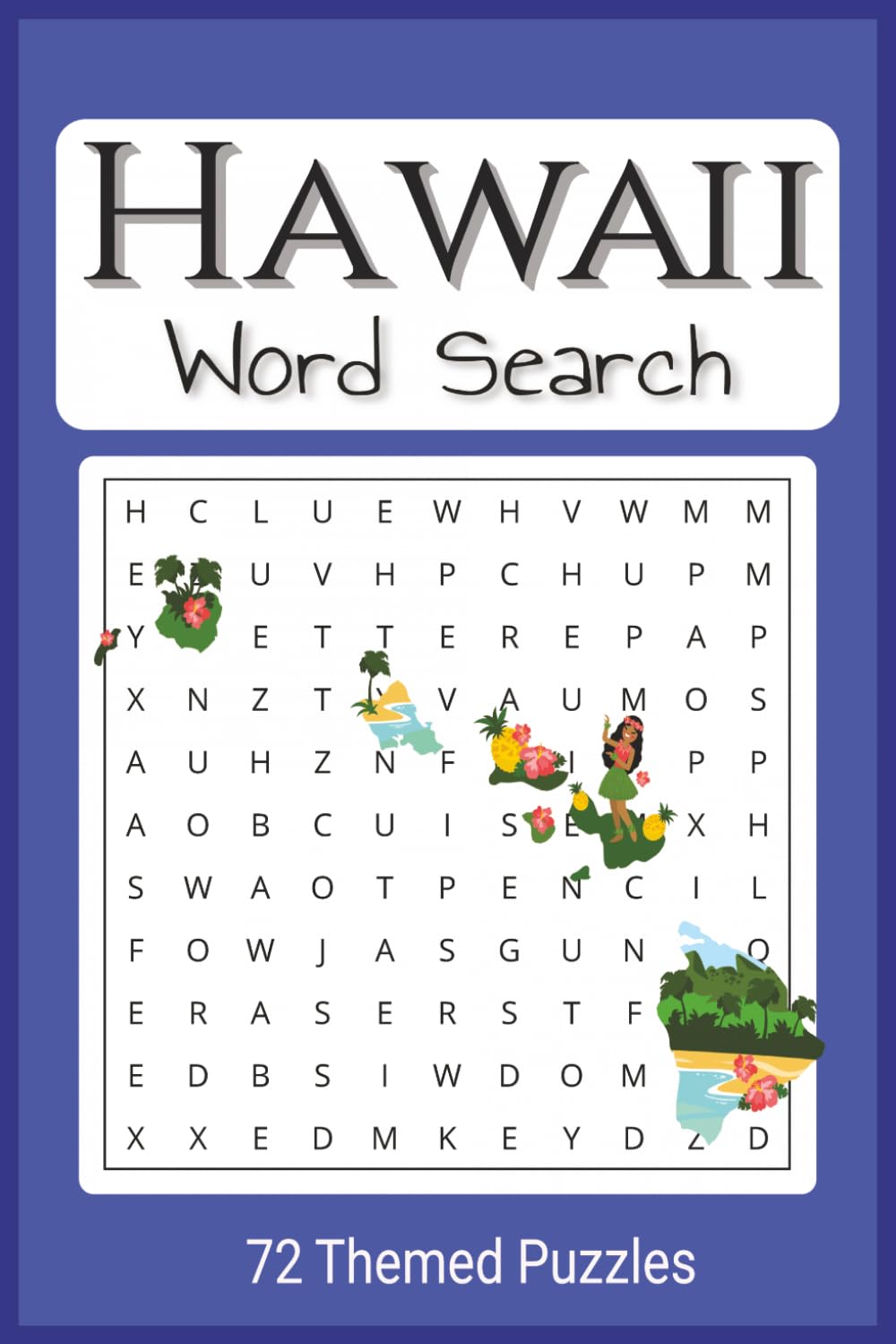 Hawaii Word Search Puzzle Book: easy to read word find