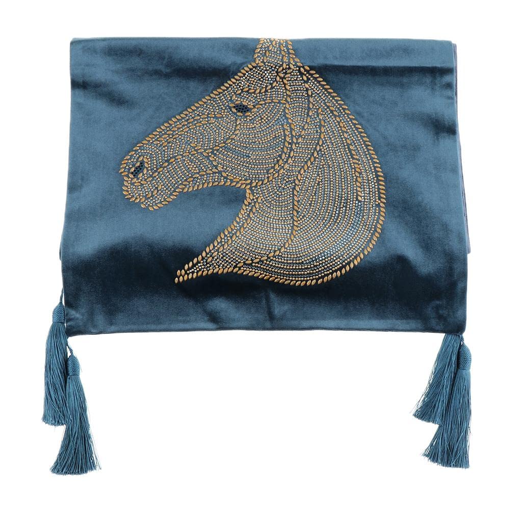 STYLEHEAVEN Bed Runner Decorative Bed Pad Protector Scarf Light Blue 180x50cm|Home & Garden|Bedding|Bedding-image-46