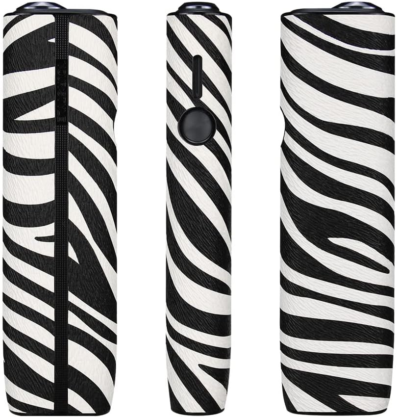 GoodernCompatible for Case Cover,360° Full Protective Dustproof Case Cover for Man and Women,Creativity Stripe Design Shockproof Anti-Scratch Protective Case for IQOS ILUMA ONE-Black