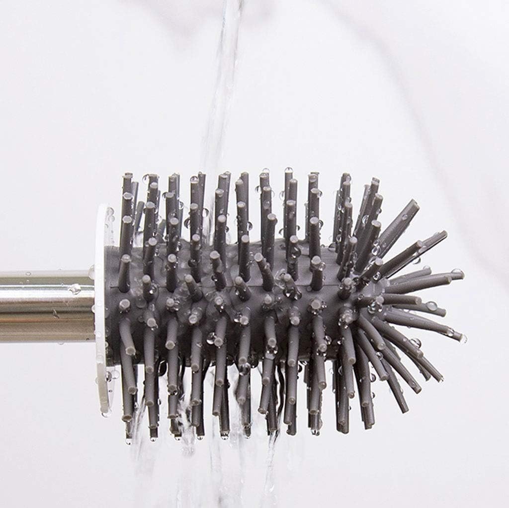 Toilet Brush Toilet Brush Toilet, Wall-Mounted Toilet Brush Vertical Toilet Brush Long Handle Toilet Brush Holder Beautifully Designed Bathroom Household Toilet Brush Set (Xs)
