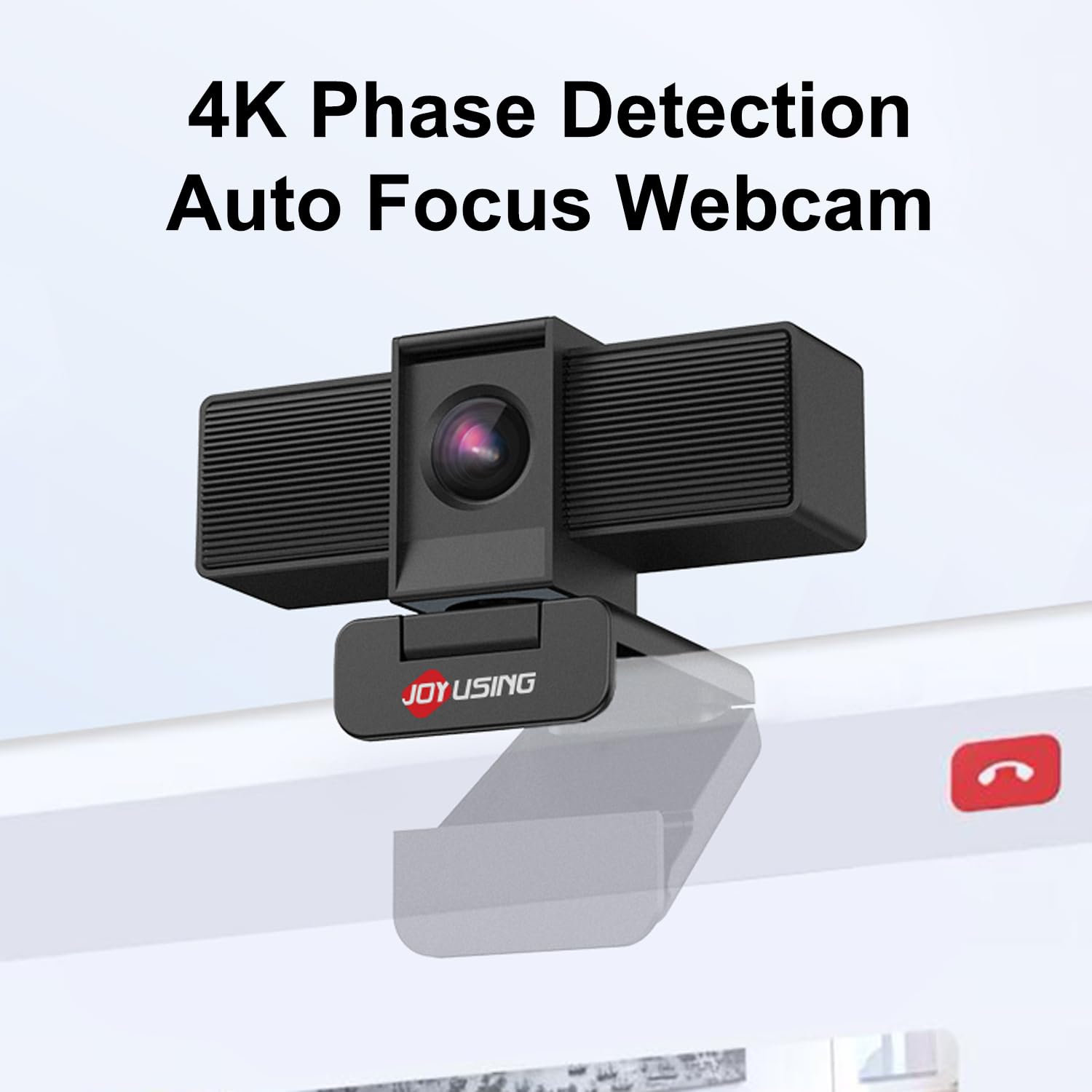 JOYUSING Flip600S 4K Webcam per PC - Ultra 4K HD, autofocus PDAF, microfoni con cancellazione del rumore, FOV 73°, correzione automatica della luce, copertura della privacy, ideale per conferenze