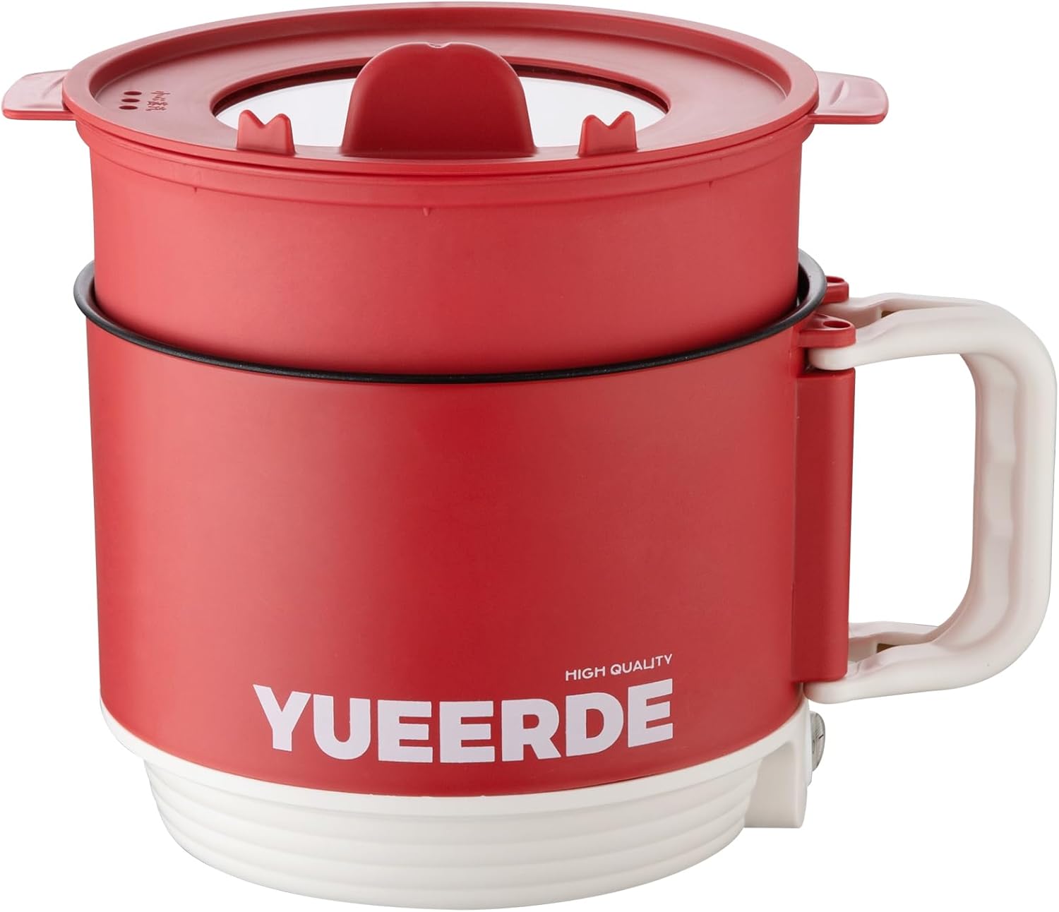 1.5L Electric Ramen Cooker with Steamer – Safe, Non-Stick & Easy Clean