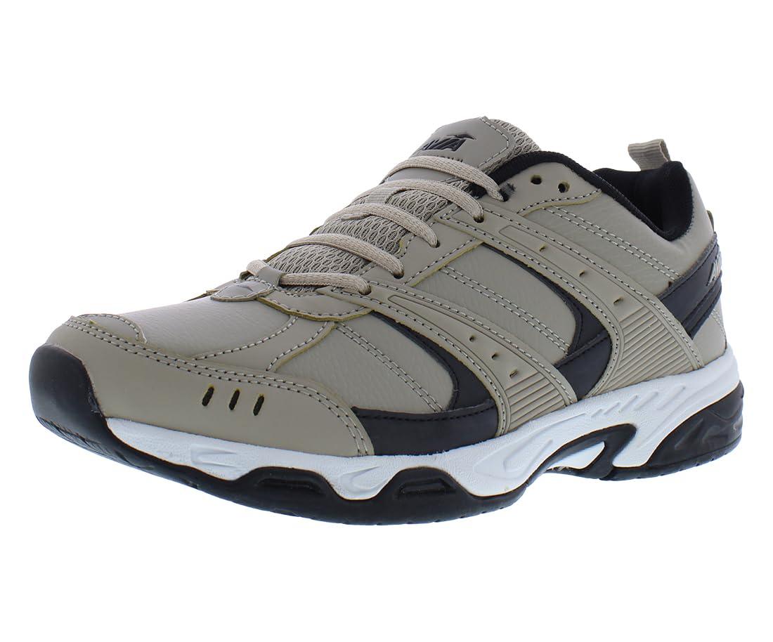 Avia Avi-Union II Non Slip Shoes for Women - Lace Up Comfort Women's Work or Walking Sneakers, Medium or Wide, Black or White