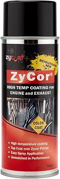 ZyCoat ZyCor 16013 DIY High Temperature Aerosol Coating - Porsche Gray Color Coat, 13 Ounce