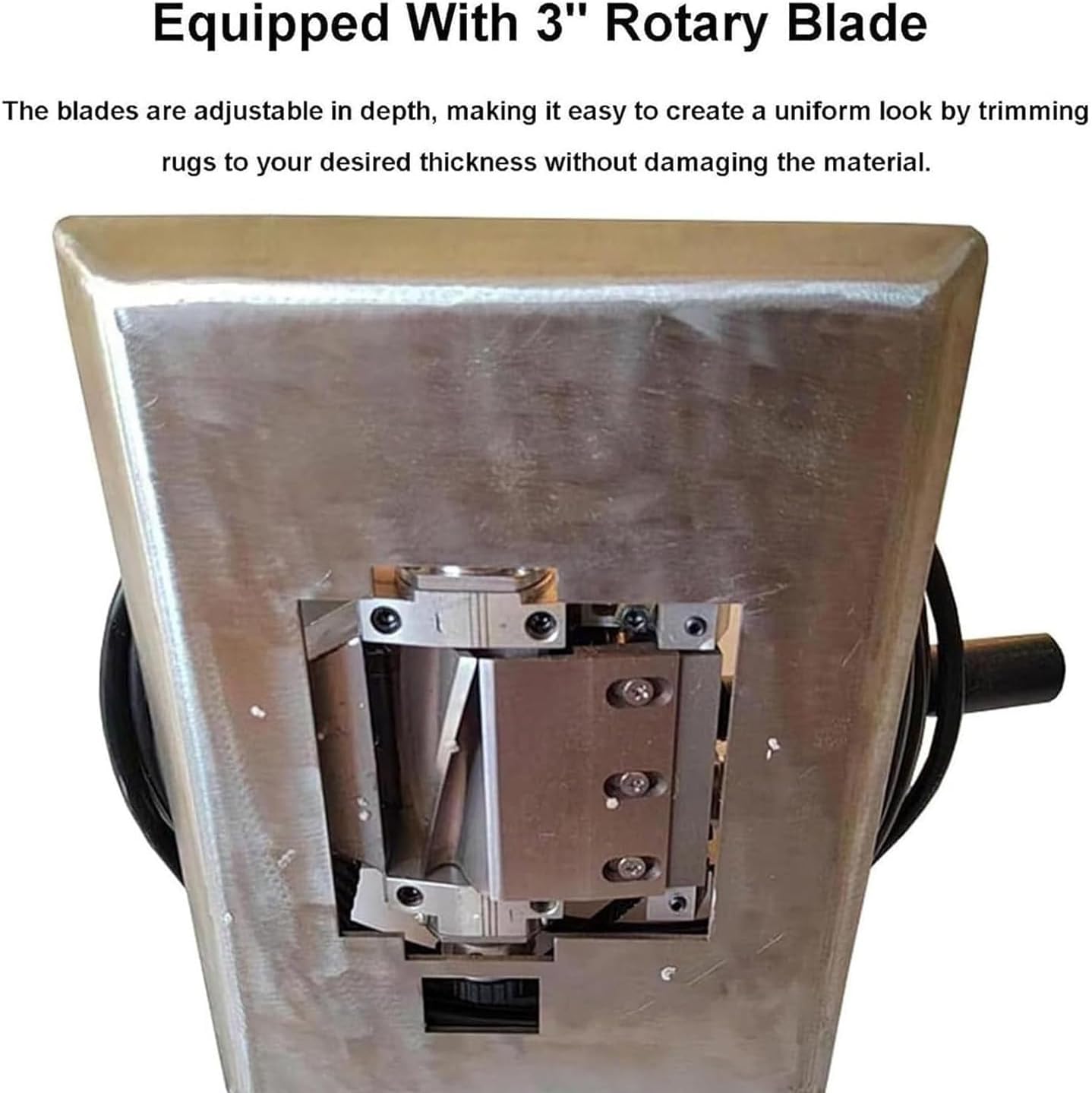 Portable Electric Carpet Shearing Machine, Adjustable Depth 3-Inch Blade, High-Speed Rug Tufting Shears for Easy Carpet Maintenance & Repair, Ideal for Home & Professional Use