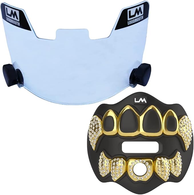 Clear Loudmouth Football Visor 