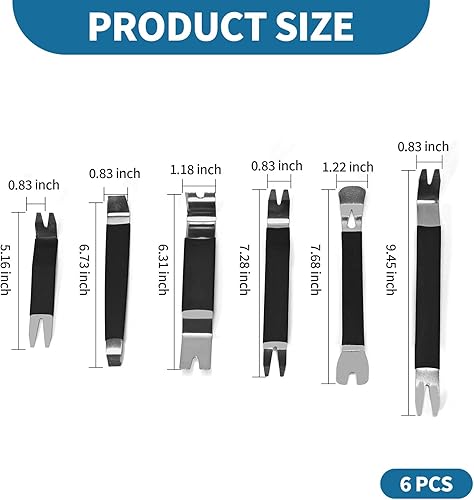 Miniatura 3 de Saihisday 6 herramientas de extracción de pavimentadoras de patio, herramienta extractora de pavimentadora de acero inoxidable, herramienta de