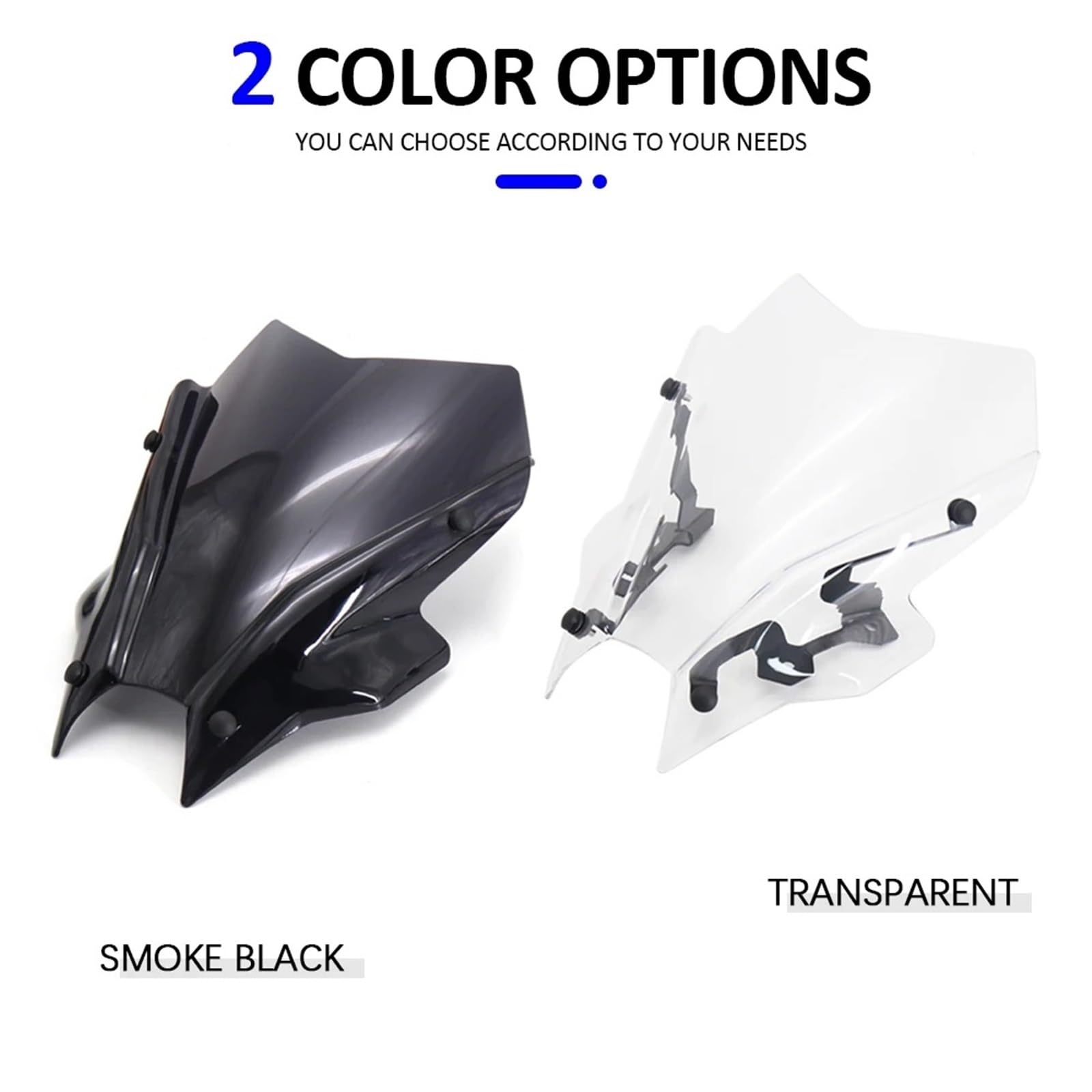 Parabrezza Moto Spoiler Adatto per YAMAHA MT-09 FZ-09 MT 09 FZ 09 MT09 FZ09 2021 2022 Accessori per moto Parabrezza sportivo(Transparent)