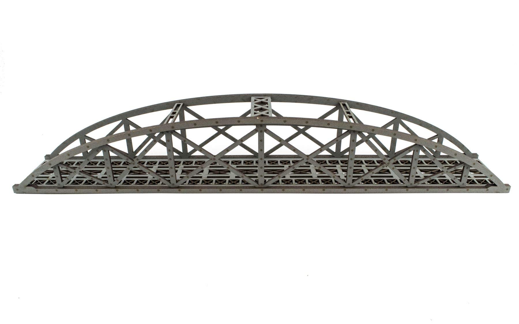 War World Scenics - Puente Tipo Arco Bowstring Gris de vía única 560mm con Detalles - Modelismo Ferroviario OO/HO, Maquetas