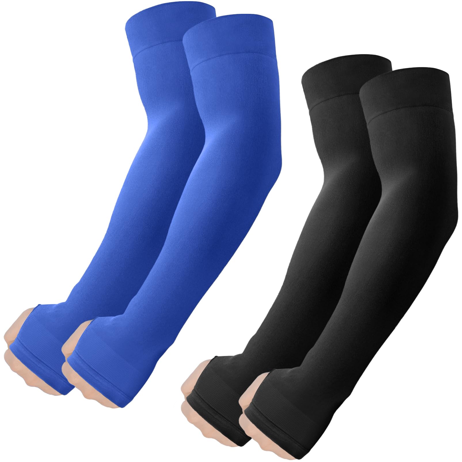 ROXUN Arm Sleeves with Thumb Hole, Cooling UV Sun Protection for Men/Women