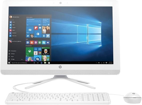HP 22-b016 All-In-One Desktop (Intel Pentium J3710, 4Gb Ram, 1Tb Hdd) With Windows 10