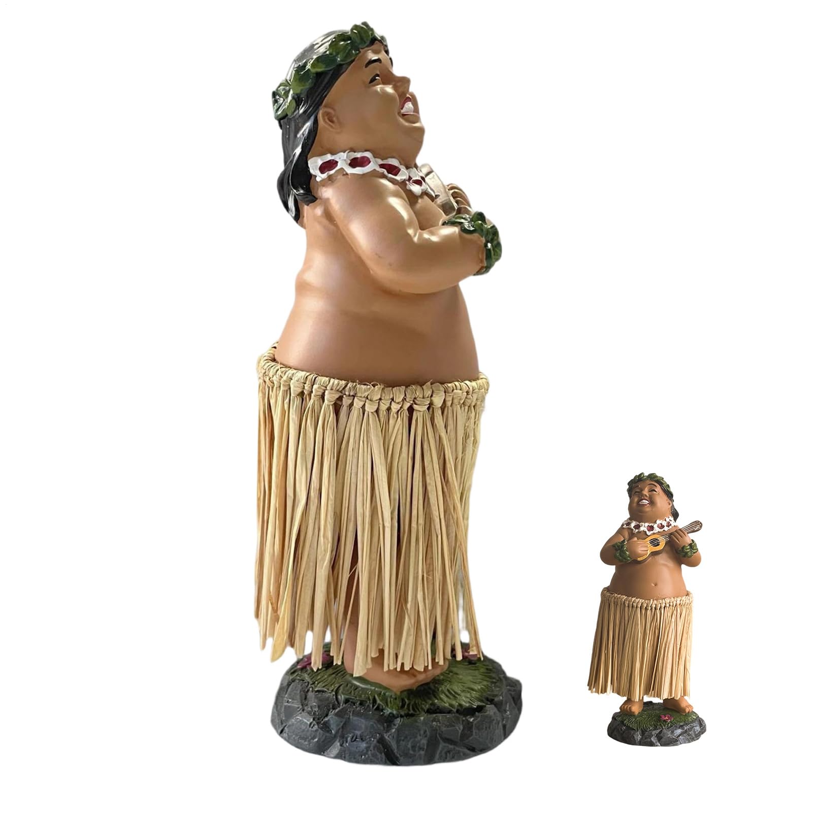 Poupée hawaïenne dansante pour tableau de bord voiture en résine
