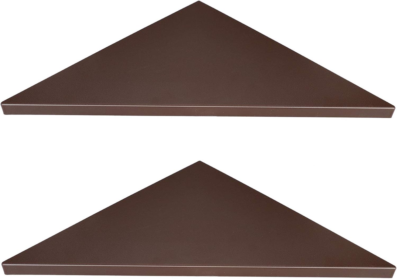 Evron Corner Mounting Shelf,Easy to Install Wall Corner Shelf,Set of 2 (White Wood Striped with Hole Pattern): Kitchen & Dining