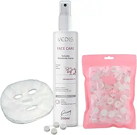 Kit Face Care – Solução Emoliente & Máscara Facial Comprimida para Extração e Hidratação
