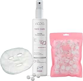 Kit Face Care – Solução Emoliente & Máscara Facial Comprimida para Extração e Hidratação