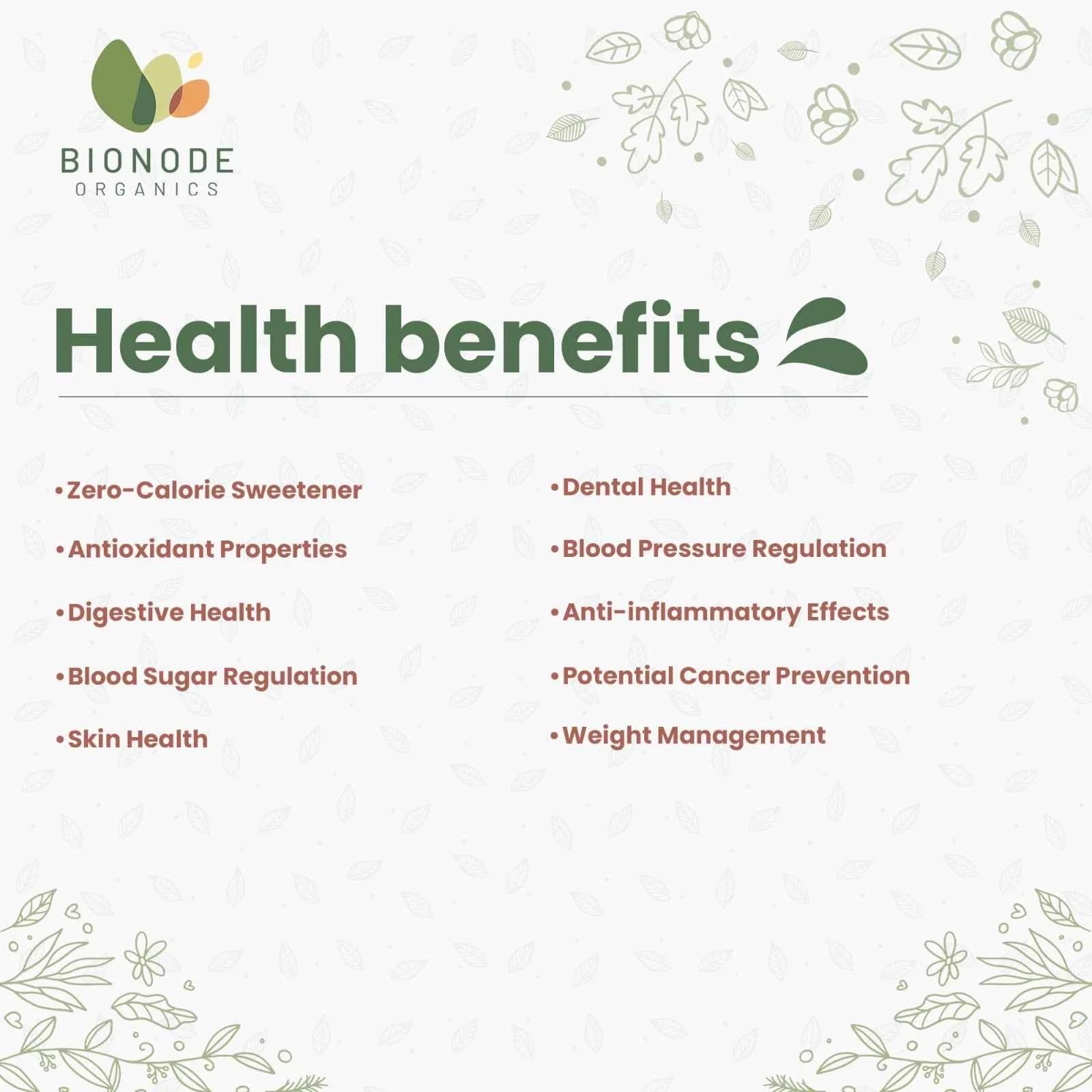 Bionode Organics Certified Organic Stevia Powder – Natural Sugar Substitute | Supports Healthy Blood Sugar & Weight Management | Zero-Calorie Sweetener | 200g x 2 Value Pack — Amazon image 8