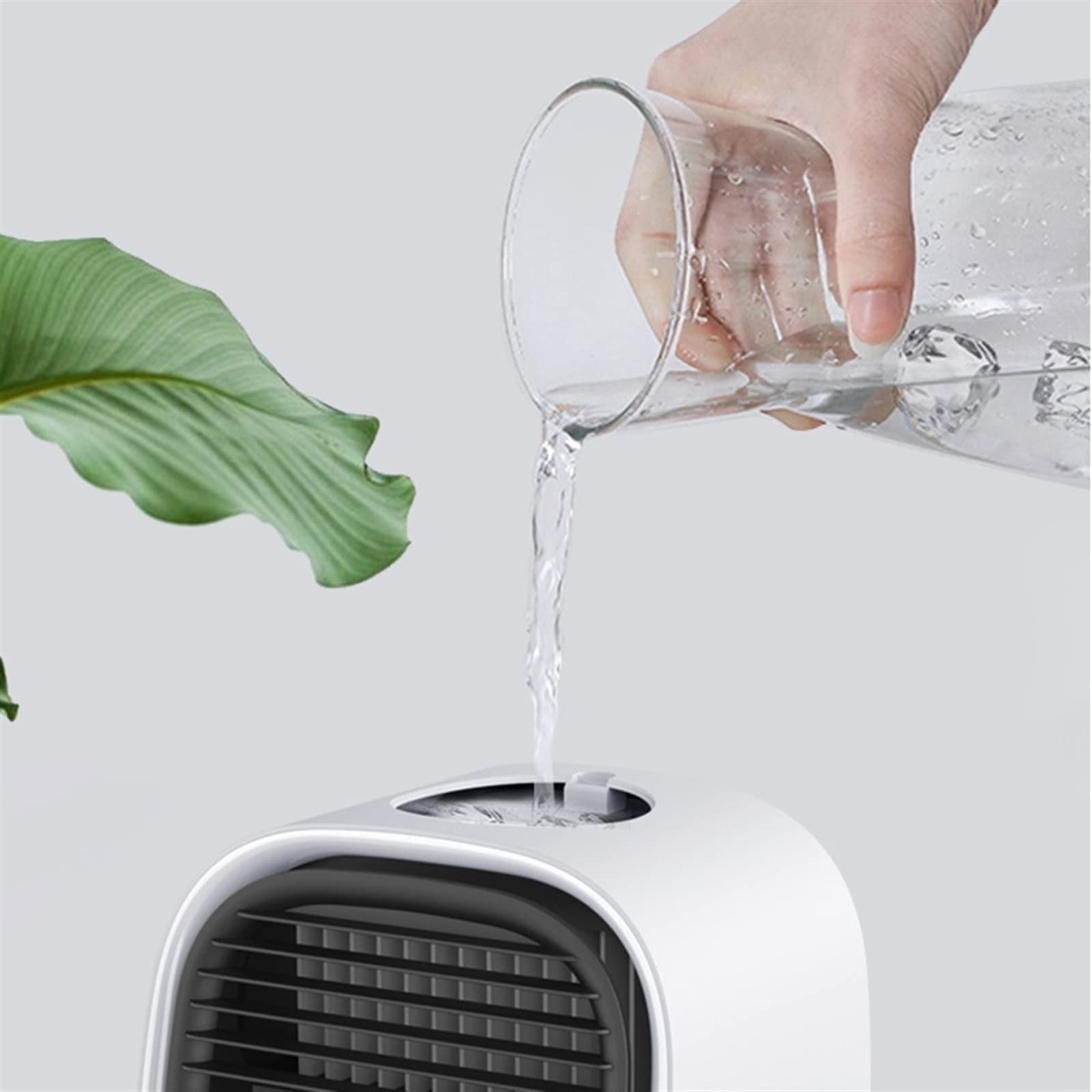 mobilny klimatyzator USB Mini chłodnica powietrza przenośny pulpit mały wentylator nawilżanie zimne biuro domowe chłodzenie chłodzenie wodą mały klimatyzator (kolor: różowy)