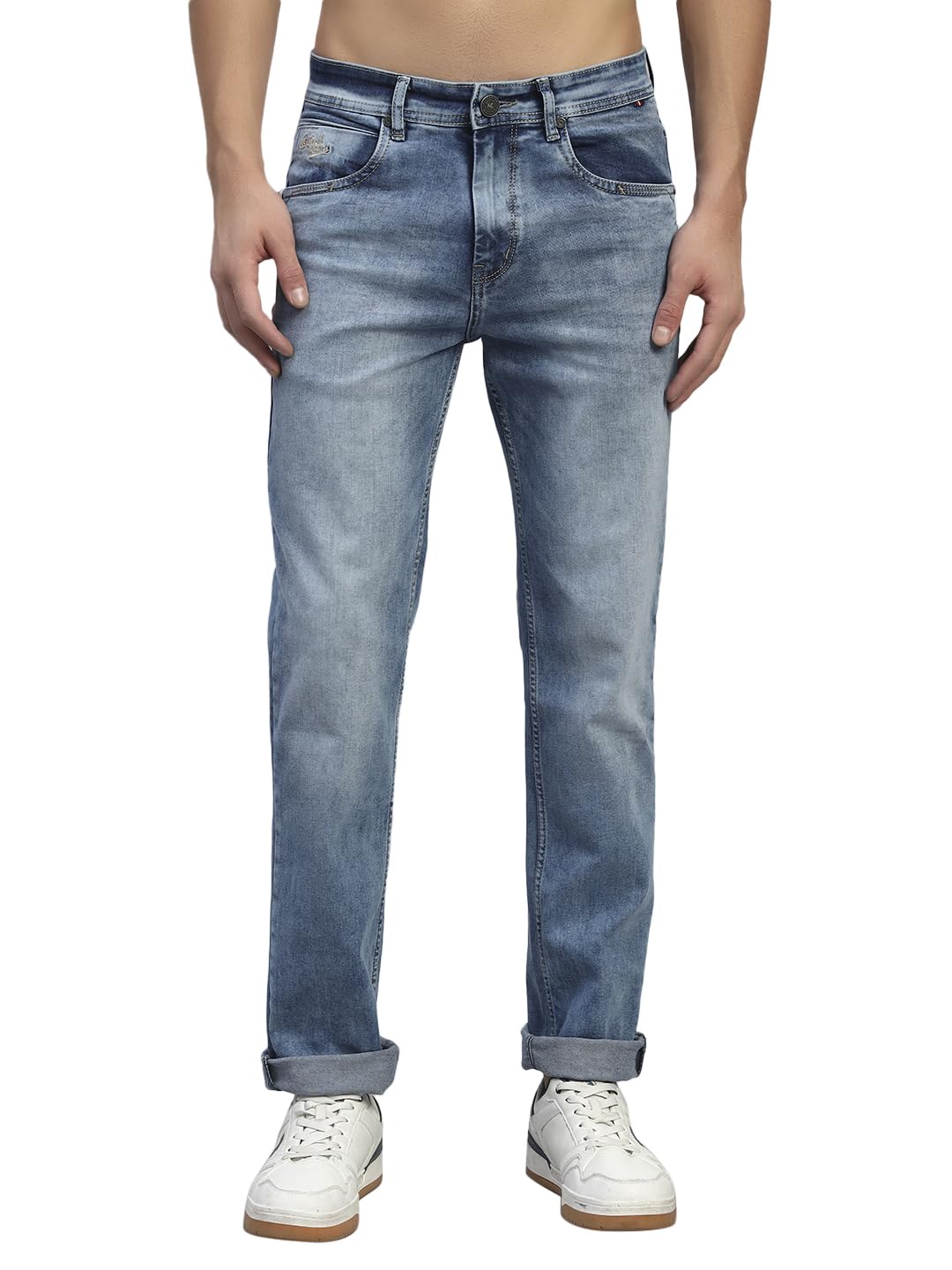 cantabil Men's Solid Flat Front Mid Rise Regular Fit Casual Jeans (P_MDNM00708)-picture-31