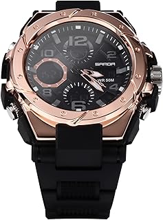 Relógio de aço inoxidável para homens relógios ao ar livre para homens relógio de pulso masculino relógio de caminhada relógio masculino relógio de negócios relógio luminoso relógio masculino preto pulseira de couro, Preto, 26x5cm, centímetro