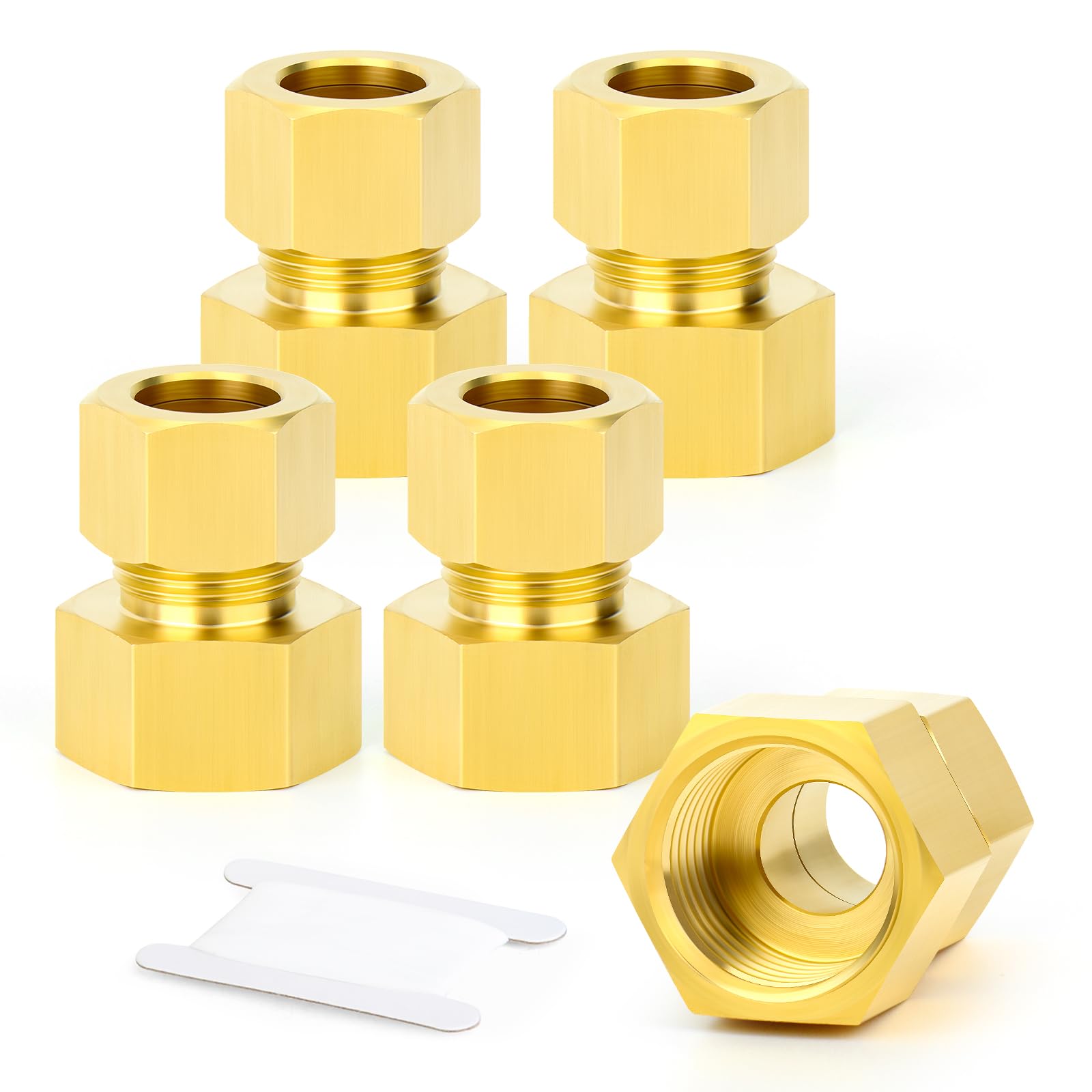 Raccord à compression 6mm filetage femelle 1/2 bsp pour tube cuivre aluminium plastique