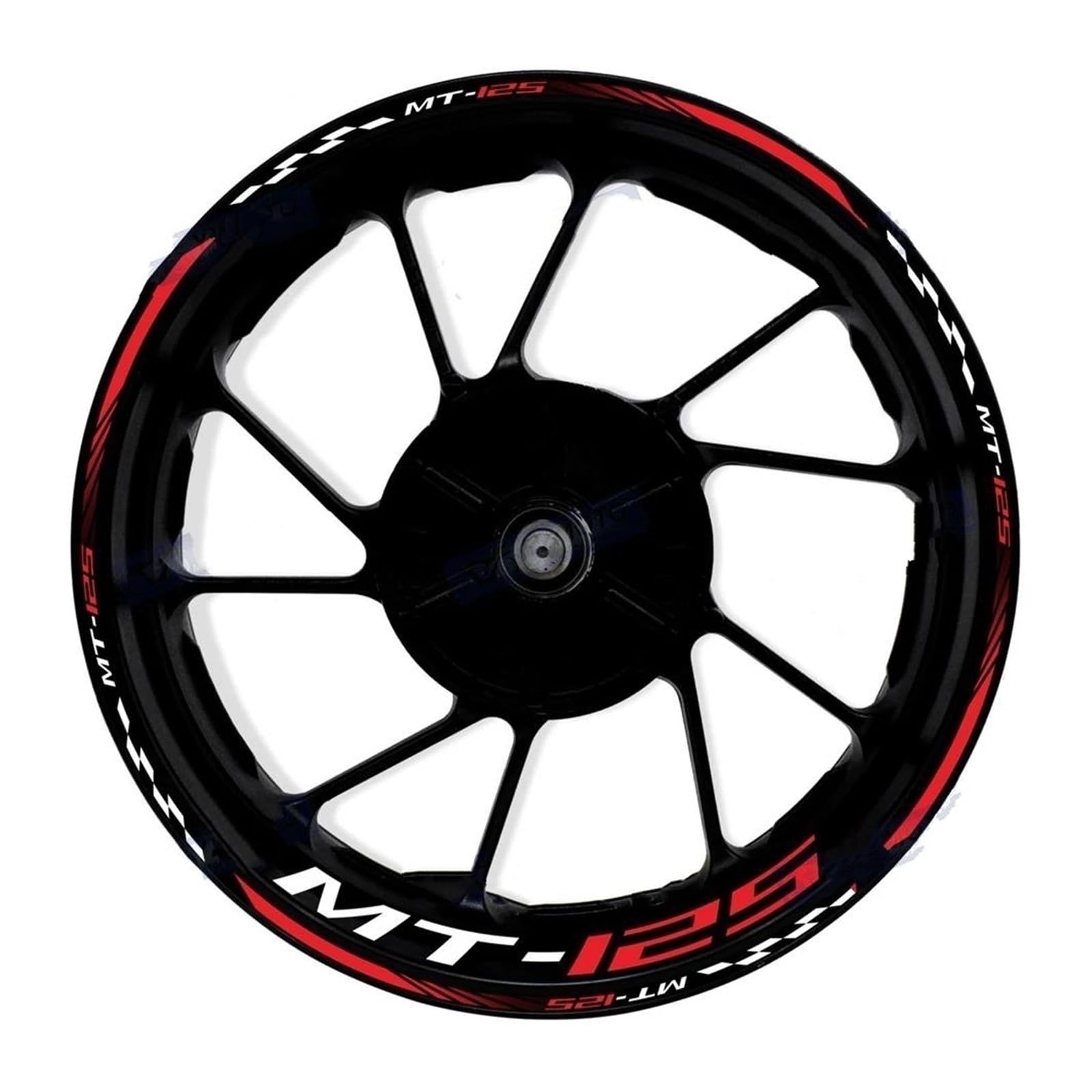 Motorcycle Wheel Stickers Night Reflective Decorative Rim for Yamaha MT-125 MT125