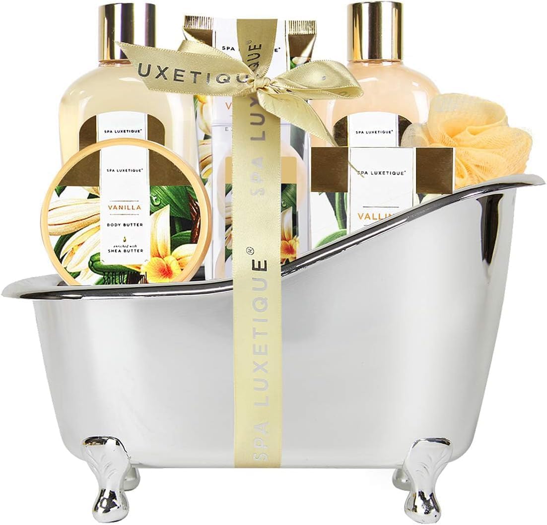 Spa Luxetique Spa Gift Sets, Gifts for Her, 8pcs Vanilla Bath Sets with Body ...