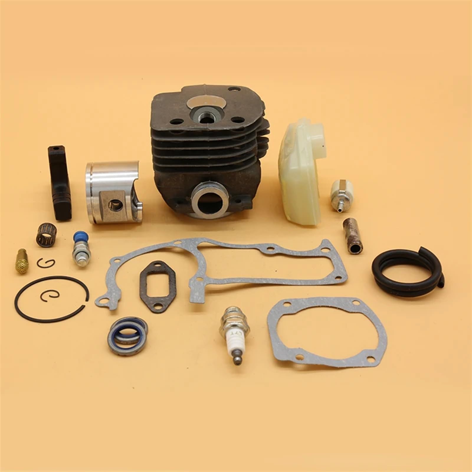 Conjunto de pistón de cilindro de 48/50 mm, filtro de aire, junta de manguera de combustible, kit de bujías, for Husqvarna, 365 372, piezas de repuesto for motosierra de jardín Filtros de aire