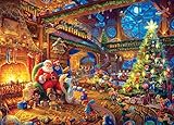 Ceaco Thomas Kinkade -Santa's Workshop Puzzle - 1000 Pieces