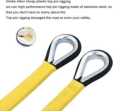 10mm Climbing Static Rope 40m High Strength with 2 Carabiners