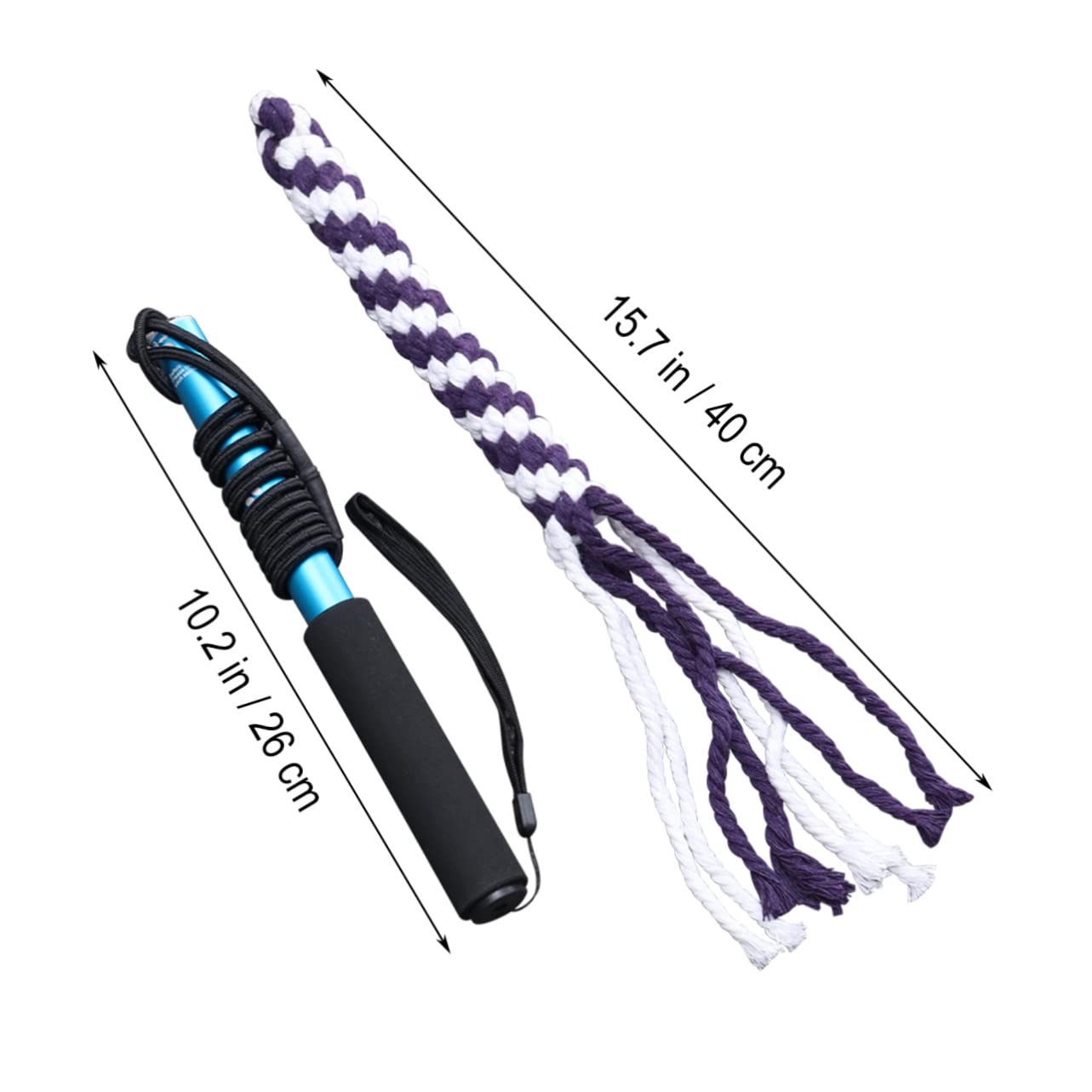 HOLIDYOYO Interactive Dog Extendable Flirt Pole Chasing for Pets Blue Engaging Exercise Tool for Dogs Promotes Mental Stimulation and Playfulness