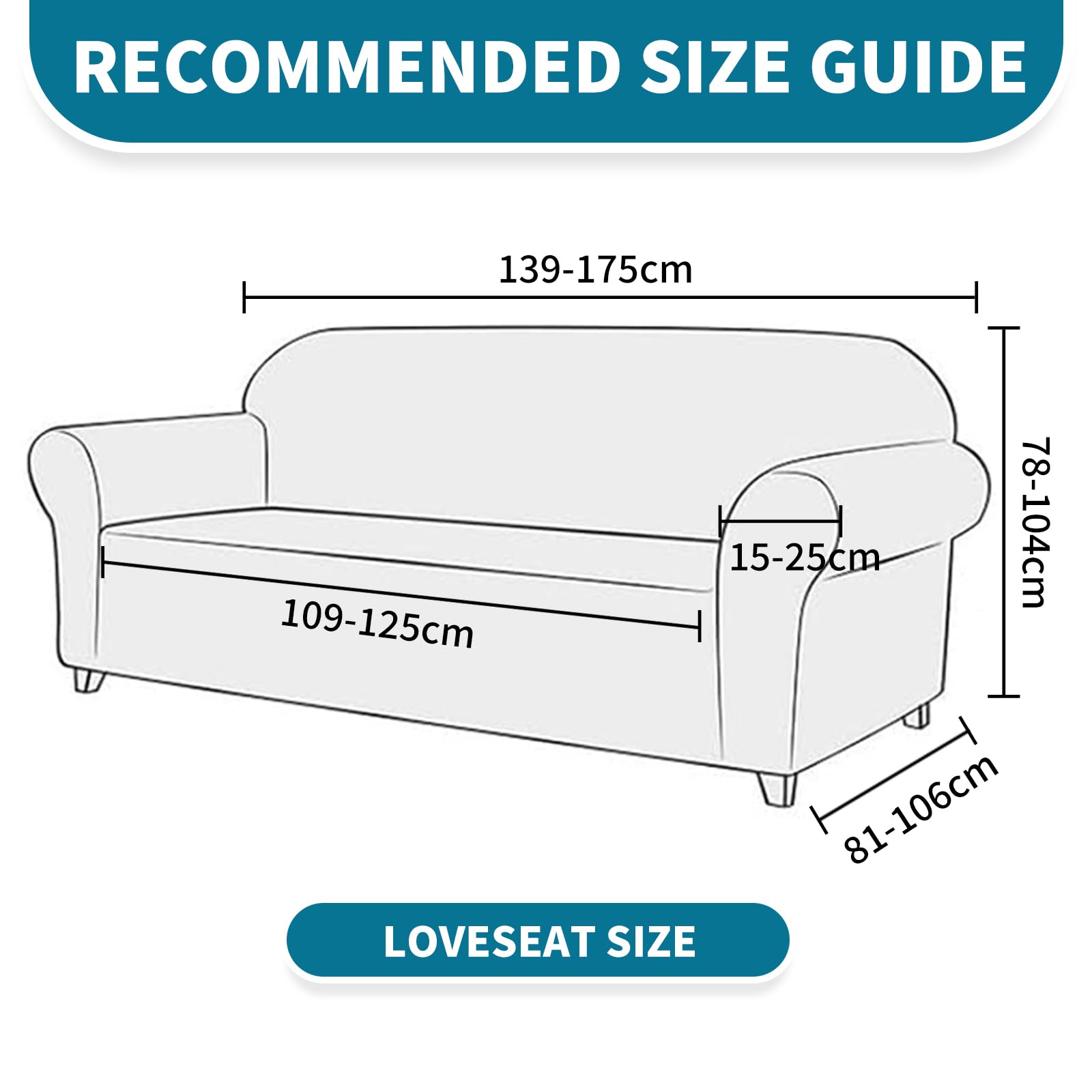 Copridivano 2 Posti YSTELLAA Antigraffio - Tessuto Elasticizzato Verde Chiaro - Foto 6