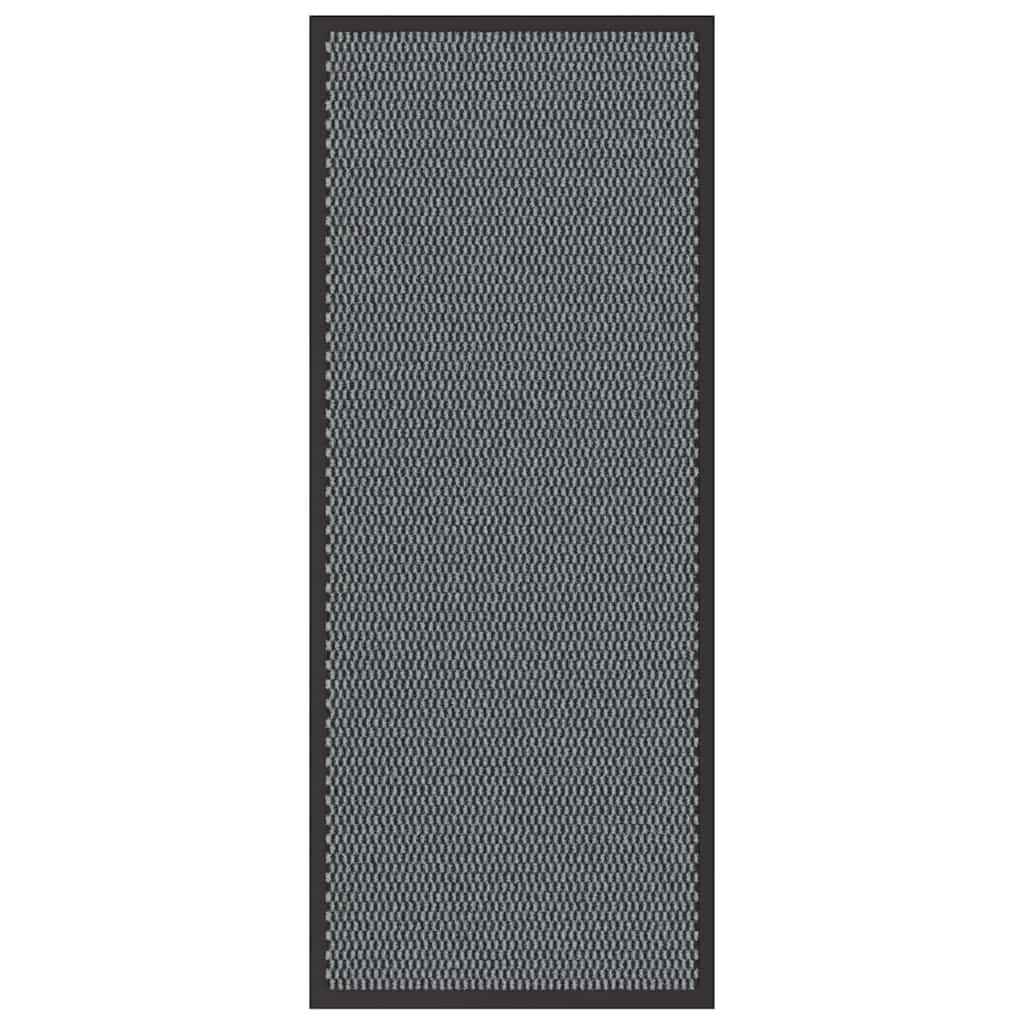 Tapis d'entrée en polypropylène premium paillasson anthracite résistant 60x150 cm