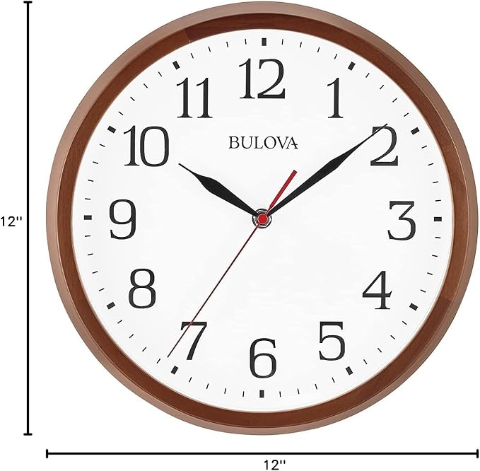 Reloj de Pared Bulova C4899 Clarity Analógico Madera miniatura 3