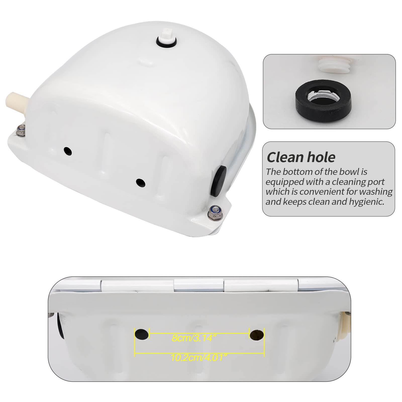 Abbeveratoio Automatico Per Animali MasXirch - Acciaio Inox, Con Valvola A Galleggiante, Verde - Foto 2