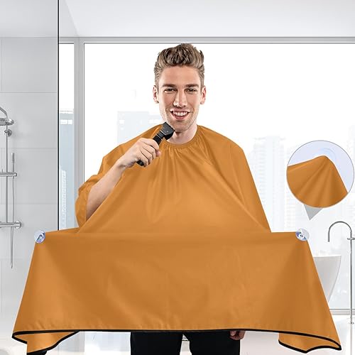 Miniatura 6 de RPLIFE Silver Haircut Cloth Cape Professional Hair Cape, 64.9 x 55.1 Inches Salon Shampoo Cape