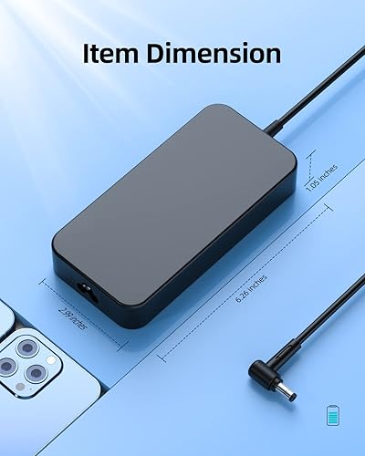 Miniatura 6 de Cargador de CA de 120 W apto para Asus Rog GL753 GL753V GL753VD GL753VE GL752 GL752VW GL752VL GL752V GL752VW-DH71 Cable adaptador de fuente de