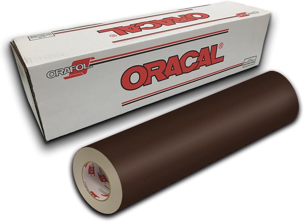 Oracal 631 Exhibition Cal Matte Finish - 12" x 50ft w/Transfer Paper - Brown 080