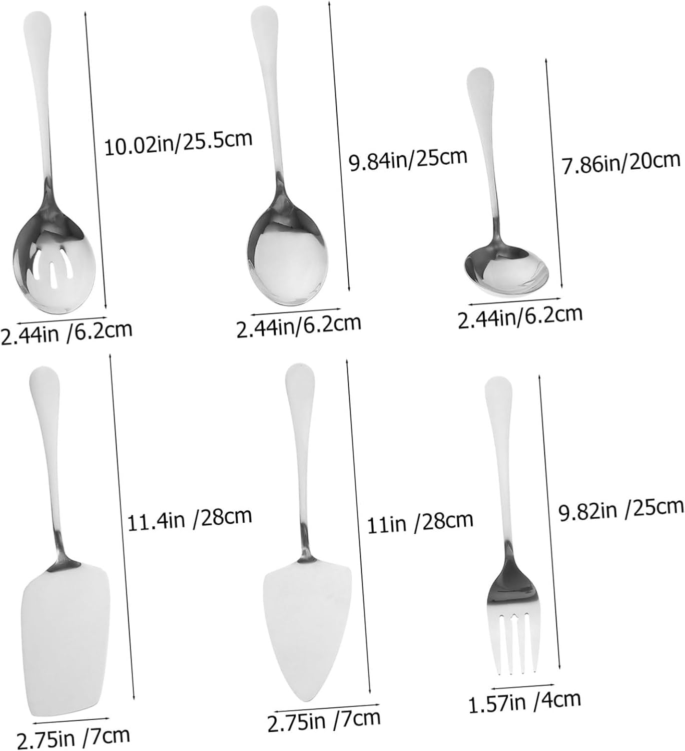 Stainless Steel Cutlery Set Heavy Duty Forks Spoons and Serving Utensils for Home Buffet Dishwasher Safe Polished Finish Ideal for Parties and Family Gatherings