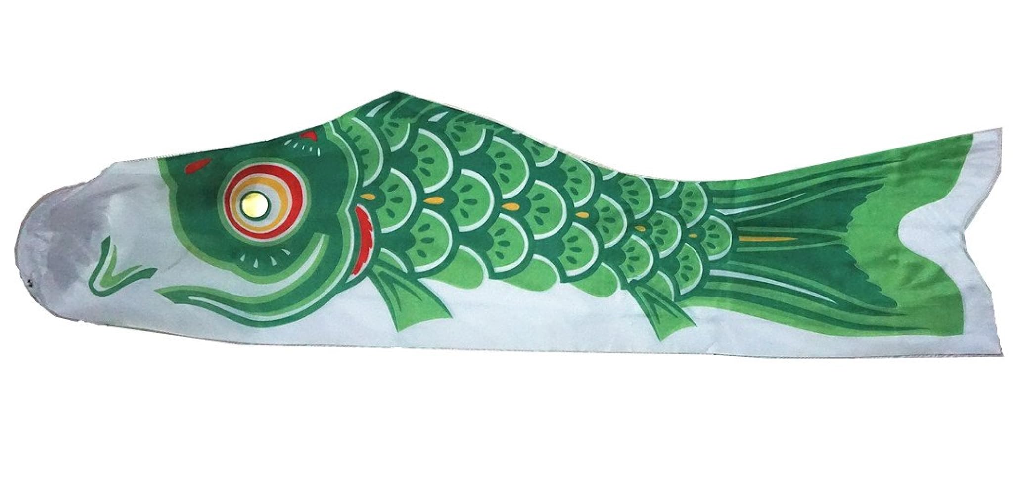 ナイロン製 鯉のぼり 6M 緑 こいのぼり単品ナイロンスタンダード0.6m子供鯉 緑鯉or橙鯉or青