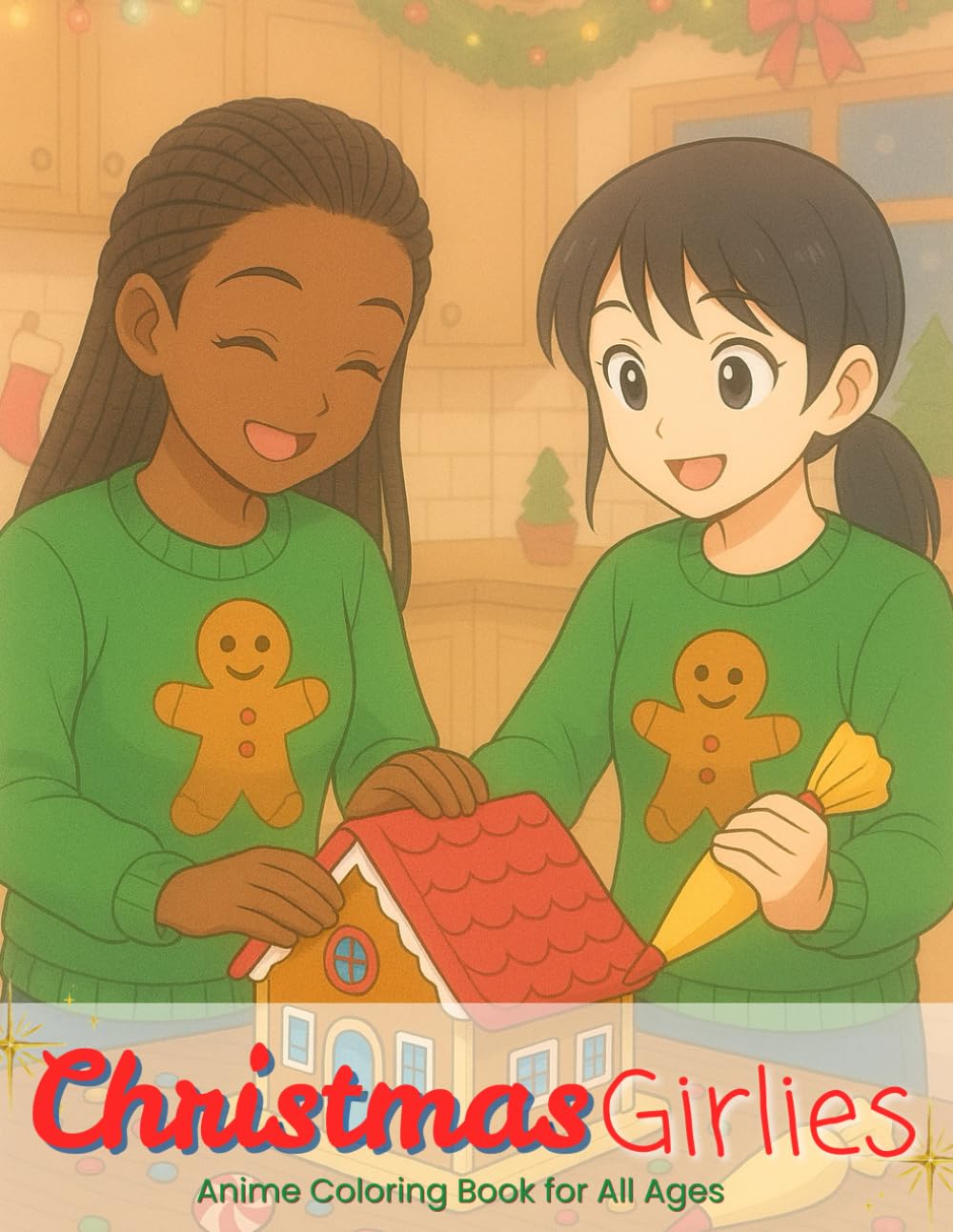 Christmas Girlies: Anime Coloring Book for All Ages (Anime Girlies)