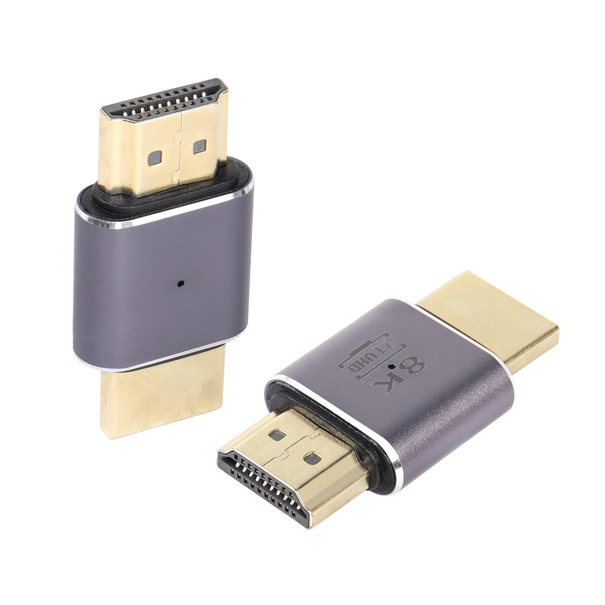 Adaptateur HDTV mâle à mâle 8K 60Hz HDTV 2.1 UHD Connecteur 3D Extender 2 Packs
