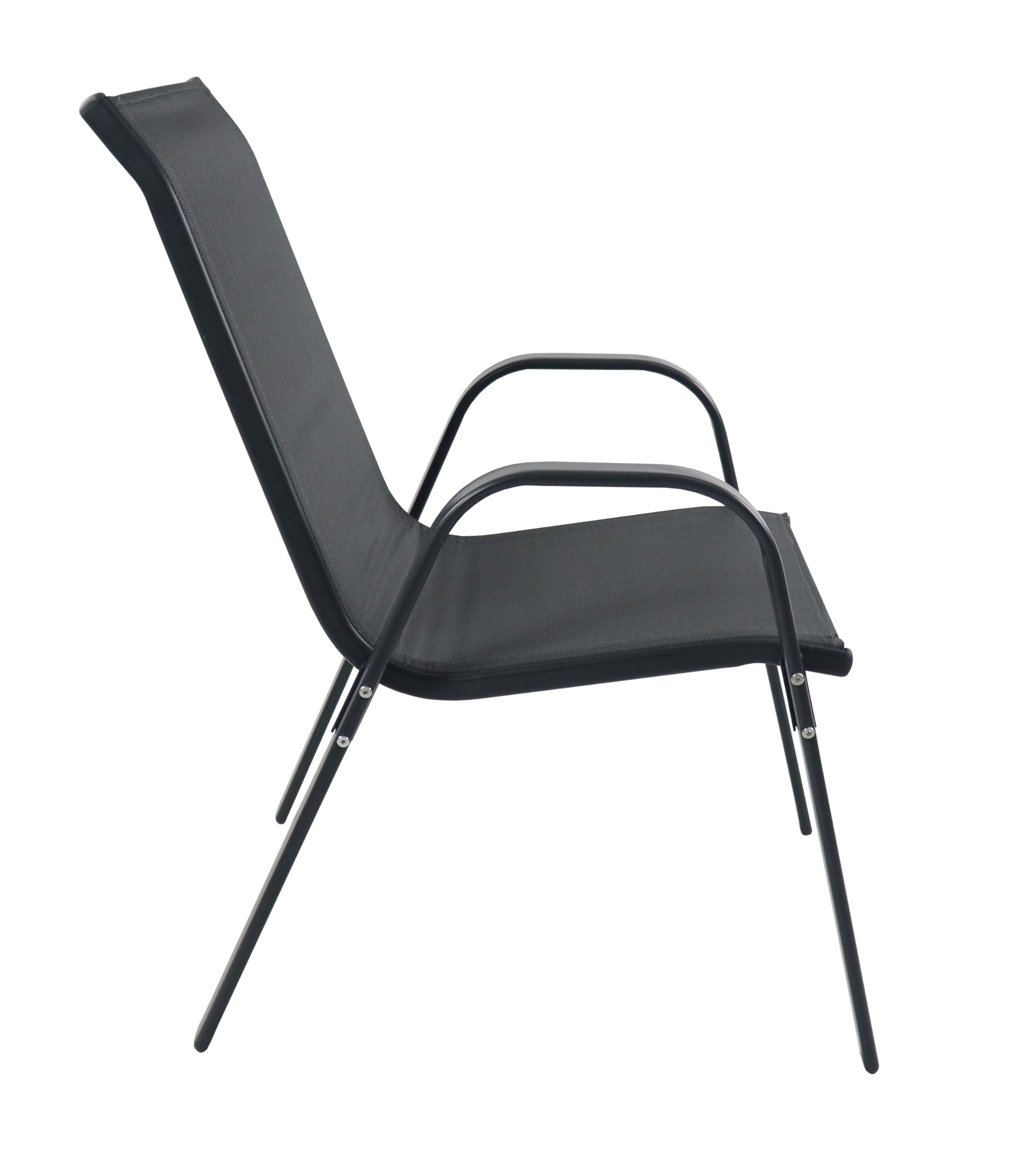 VCM 5-tlg Gartenmöbel Set | Sitzgruppe Essgruppe | 1xTisch, 4x Stühle | Tisch Maße ca. H. 70 x B. 70 x T. 70 cm | Garten Set - Sonlas Anthrazit