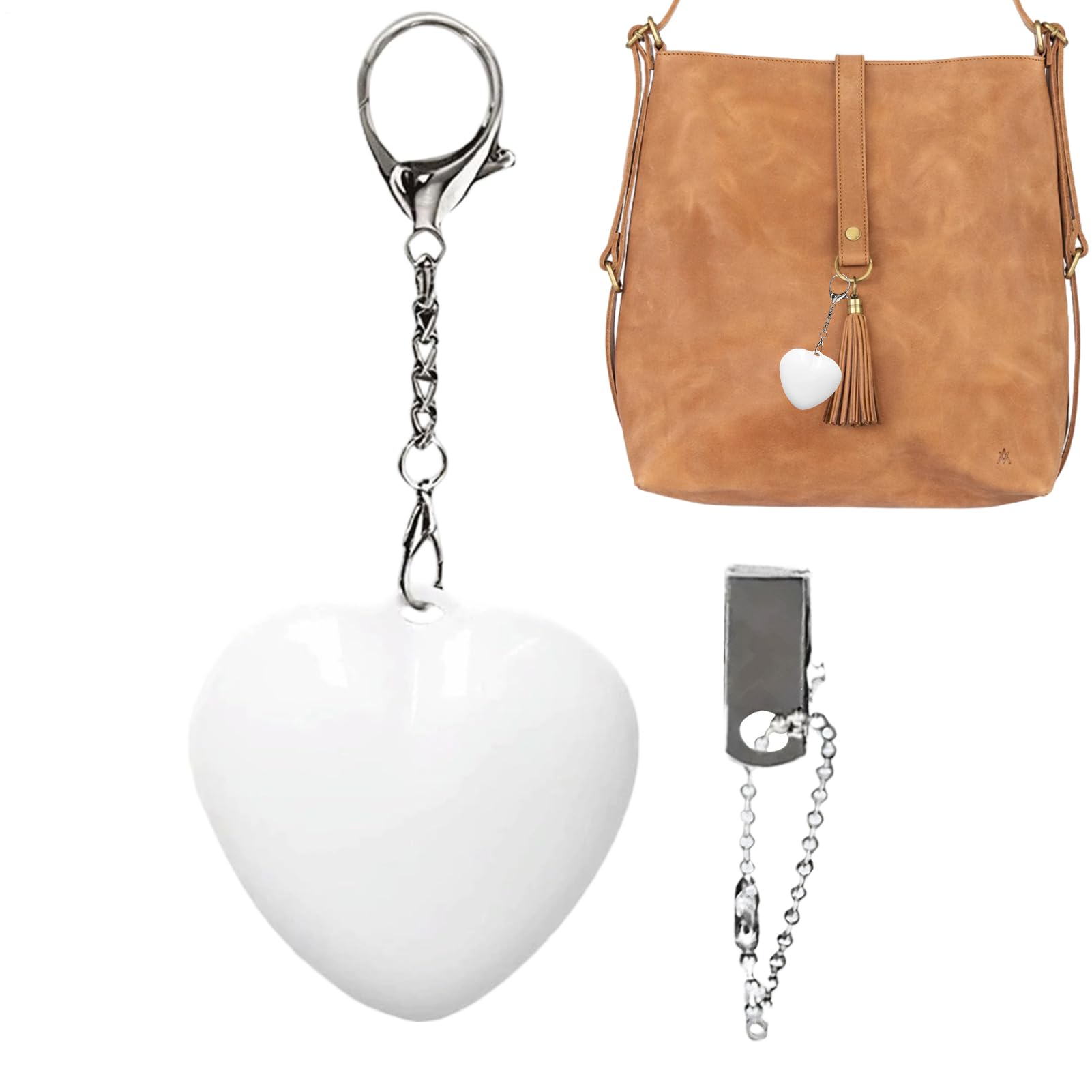 Love Wallet Tote Bag Touch Sensing Light | Heart Purses and Handbags Lights for Women | Mini Hearts Purse Sensor Light Bag Charm with Keychain | Cute Love LED Night Lights Hand Bags Accessories Charm