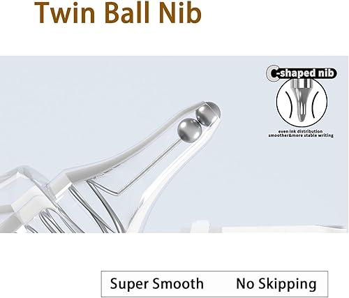 Miniatura 4 de Bolígrafos de gel, 12 bolígrafos retráctiles de punta fina de 0.020 in, de secado rápido, sin manchas, tinta negra, escritura suave prémium para