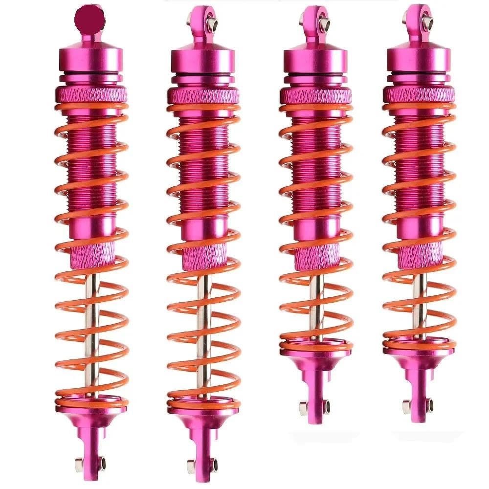 for 83-103mm/83-115mm Aluminiumlegierung Öl Stoßdämpfer Dämpfer for RC 1/10 Trax-xas 4x4 2wd Auto Zubehör(83-103 83-115 PINK)