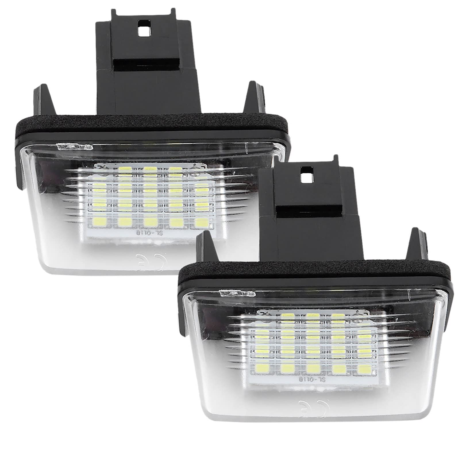 Luces De Matrícula LED Para C3 2002 2009 2 Piezas Reemplazo Directo Compatible Con Faros De Placa De Licencia Originales Iluminación Brillante Y Duradera